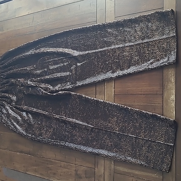 Sophia La Belle Vintage Faux Snakeskin Pant Suit Size M - Picture 9 of 9